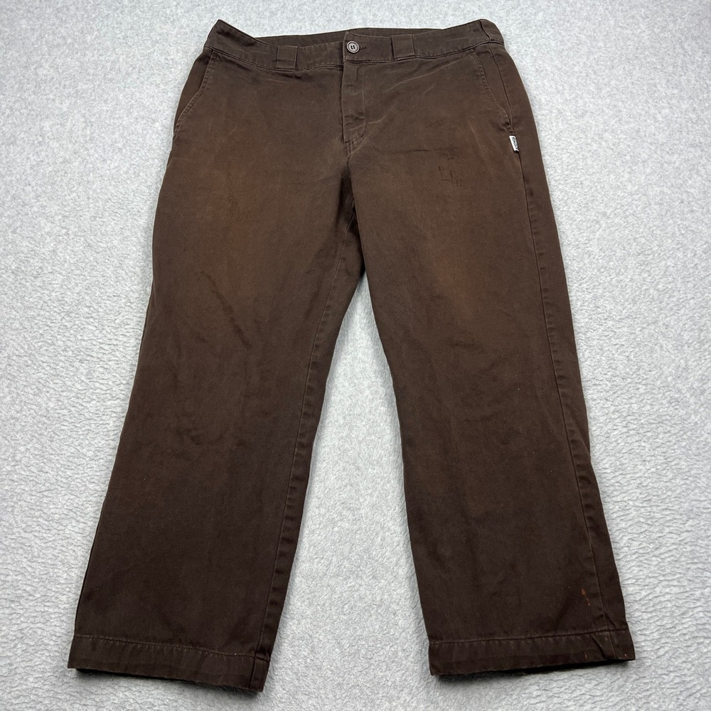 Birdwell Beach Britches Pants Mens Medium Brown Canvas Straight Leg Casual Chino